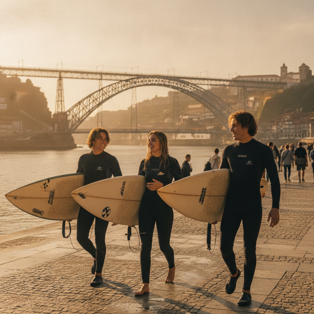 Beginner Surfers community in Porto